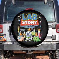 Lab Story Every Test Tells a Story Lab Week 2026 Spare Tire Cover Science Characters Lab Techs Medical Laboratory