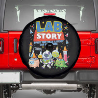 Lab Story Every Test Tells a Story Lab Week 2026 Spare Tire Cover Science Characters Lab Techs Medical Laboratory