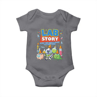 Lab Story Every Test Tells a Story Lab Week 2026 Baby Onesie Science Characters Lab Techs Medical Laboratory