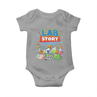 Lab Story Every Test Tells a Story Lab Week 2026 Baby Onesie Science Characters Lab Techs Medical Laboratory