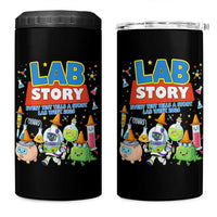 Lab Story Every Test Tells a Story Lab Week 2026 4 in 1 Can Cooler Tumbler Science Characters Lab Techs Medical Laboratory