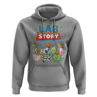 Lab Story Every Test Tells a Story Lab Week 2026 Hoodie Science Characters Lab Techs Medical Laboratory