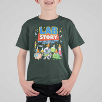 Lab Story Every Test Tells a Story Lab Week 2026 T Shirt For Kid Science Characters Lab Techs Medical Laboratory