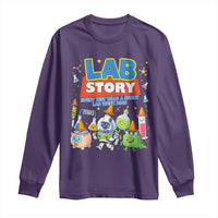 Lab Story Every Test Tells a Story Lab Week 2026 Long Sleeve Shirt Science Characters Lab Techs Medical Laboratory
