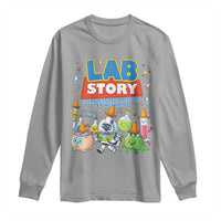 Lab Story Every Test Tells a Story Lab Week 2026 Long Sleeve Shirt Science Characters Lab Techs Medical Laboratory