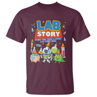 Lab Story Every Test Tells a Story Lab Week 2026 T Shirt Science Characters Lab Techs Medical Laboratory