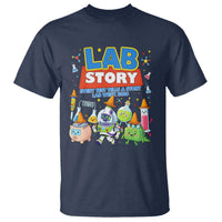 Lab Story Every Test Tells a Story Lab Week 2026 T Shirt Science Characters Lab Techs Medical Laboratory
