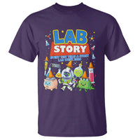 Lab Story Every Test Tells a Story Lab Week 2026 T Shirt Science Characters Lab Techs Medical Laboratory