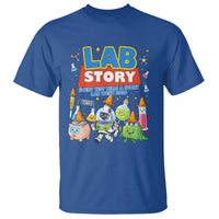 Lab Story Every Test Tells a Story Lab Week 2026 T Shirt Science Characters Lab Techs Medical Laboratory