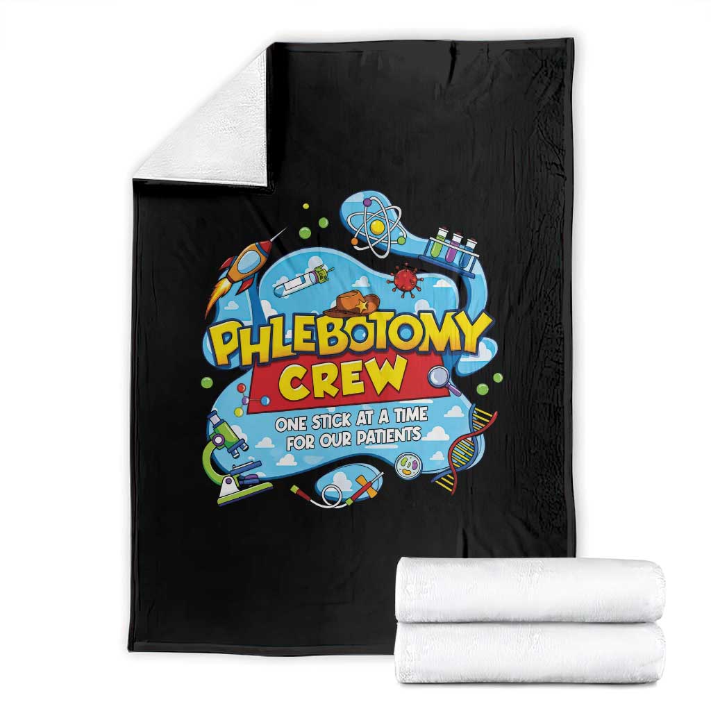 Phlebotomy Crew Lab Week 2026 Throw Blanket One Stick At A Time Funny Phlebotomist Healthcare Lab