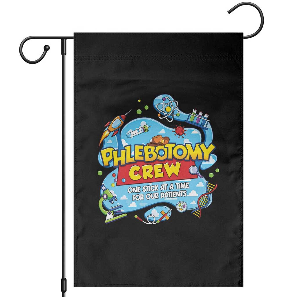 Phlebotomy Crew Lab Week 2026 Garden Flag One Stick At A Time Funny Phlebotomist Healthcare Lab