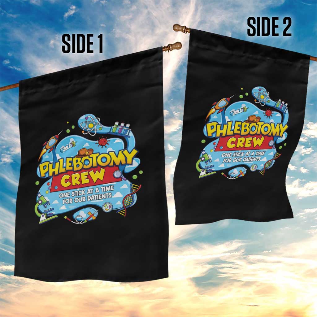 Phlebotomy Crew Lab Week 2026 Garden Flag One Stick At A Time Funny Phlebotomist Healthcare Lab