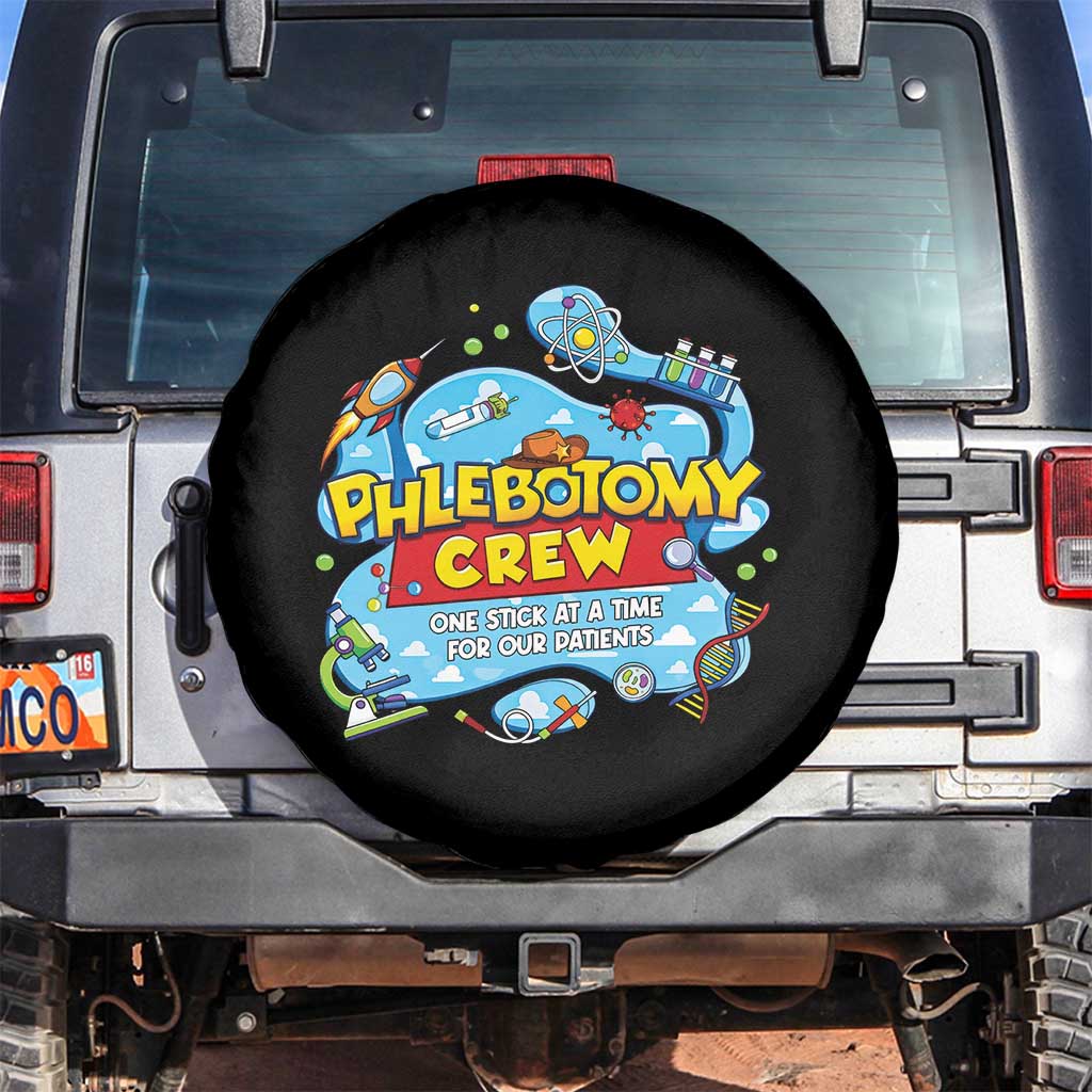 Phlebotomy Crew Lab Week 2026 Spare Tire Cover One Stick At A Time Funny Phlebotomist Healthcare Lab