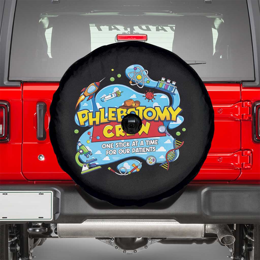 Phlebotomy Crew Lab Week 2026 Spare Tire Cover One Stick At A Time Funny Phlebotomist Healthcare Lab