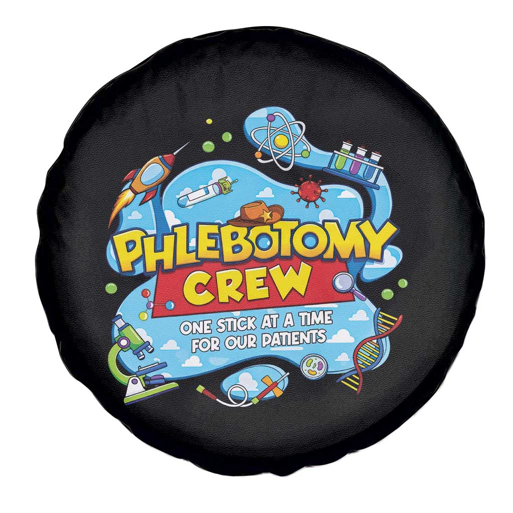 Phlebotomy Crew Lab Week 2026 Spare Tire Cover One Stick At A Time Funny Phlebotomist Healthcare Lab
