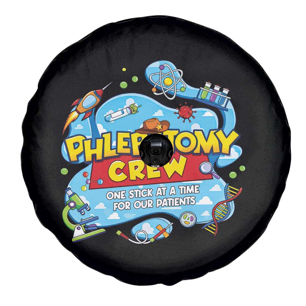 Phlebotomy Crew Lab Week 2026 Spare Tire Cover One Stick At A Time Funny Phlebotomist Healthcare Lab