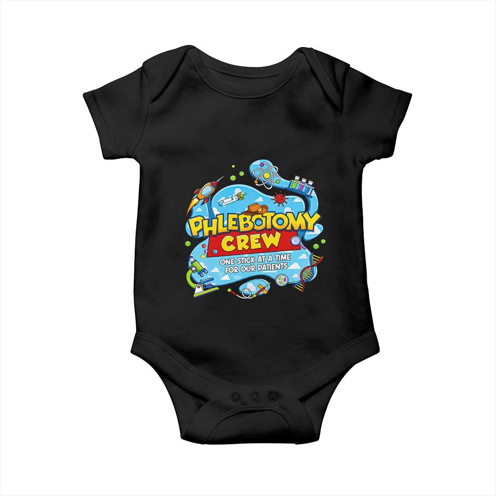 Phlebotomy Crew Lab Week 2026 Baby Onesie One Stick At A Time Funny Phlebotomist Healthcare Lab