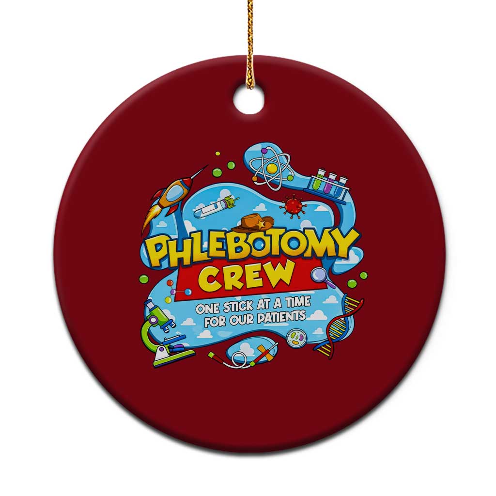 Phlebotomy Crew Lab Week 2026 Ceramic Ornament One Stick At A Time Funny Phlebotomist Healthcare Lab
