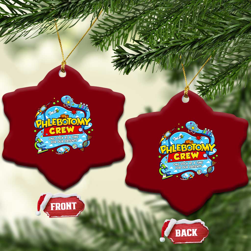 Phlebotomy Crew Lab Week 2026 Ceramic Ornament One Stick At A Time Funny Phlebotomist Healthcare Lab