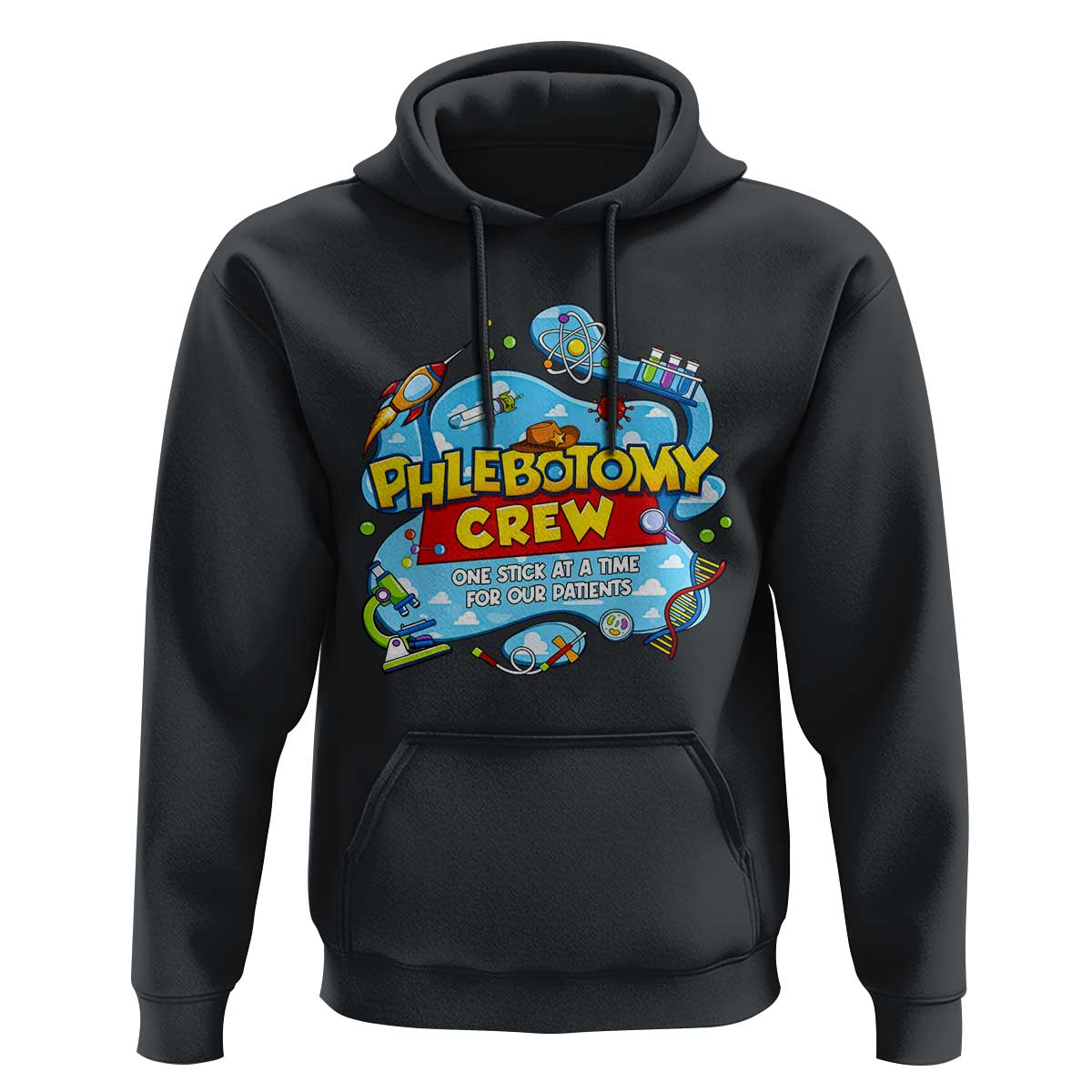 Phlebotomy Crew Lab Week 2026 Hoodie One Stick At A Time Funny Phlebotomist Healthcare Lab