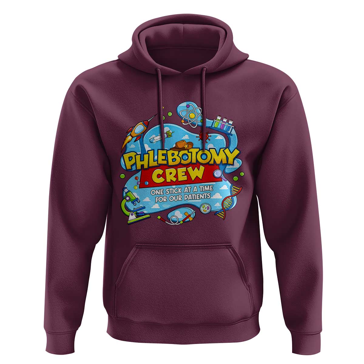 Phlebotomy Crew Lab Week 2026 Hoodie One Stick At A Time Funny Phlebotomist Healthcare Lab