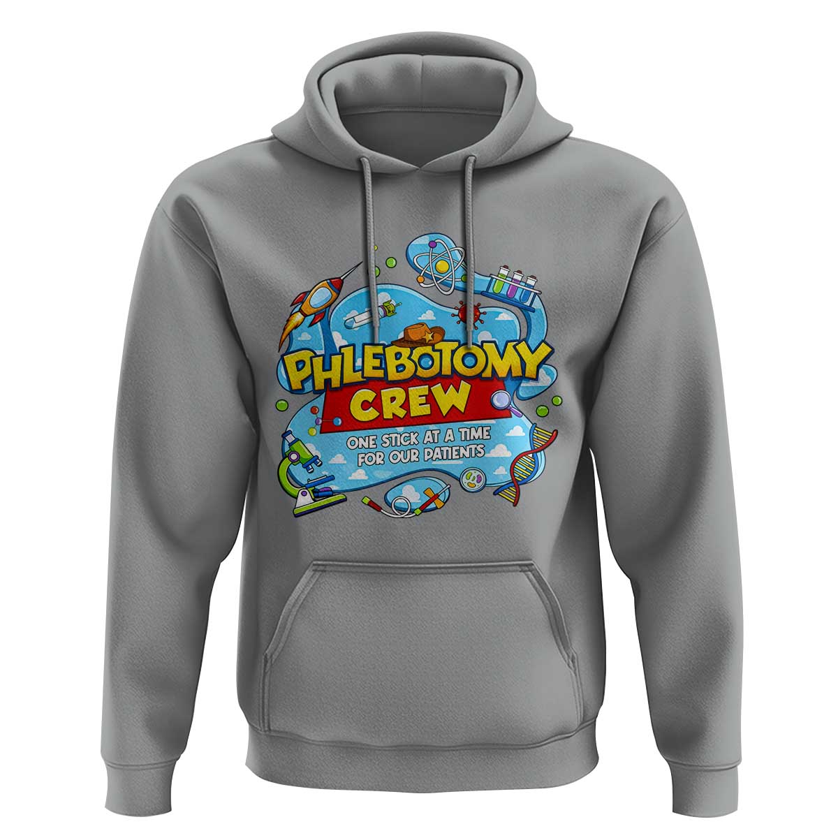 Phlebotomy Crew Lab Week 2026 Hoodie One Stick At A Time Funny Phlebotomist Healthcare Lab