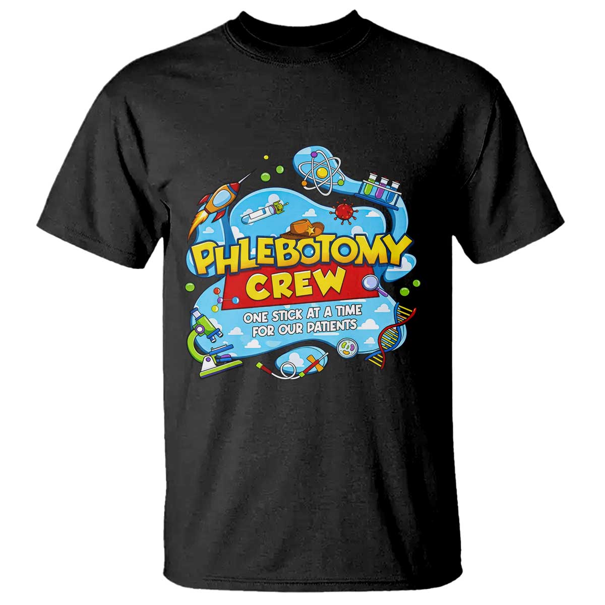 Phlebotomy Crew Lab Week 2026 T Shirt One Stick At A Time Funny Phlebotomist Healthcare Lab