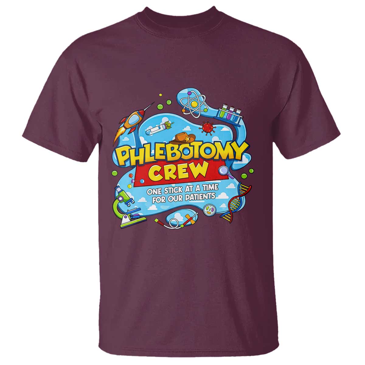 Phlebotomy Crew Lab Week 2026 T Shirt One Stick At A Time Funny Phlebotomist Healthcare Lab
