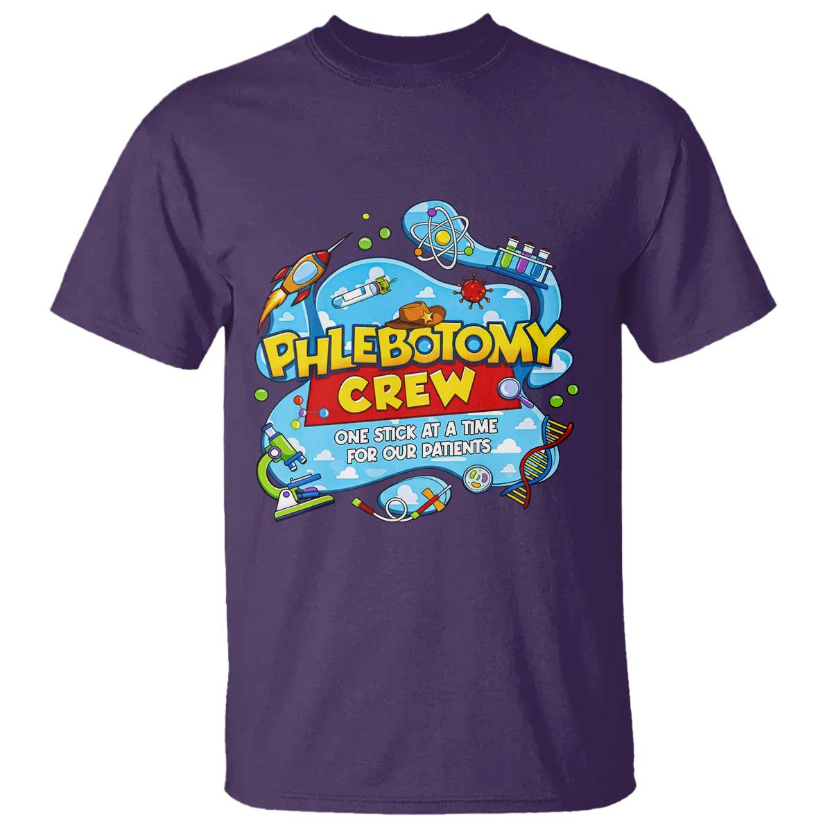 Phlebotomy Crew Lab Week 2026 T Shirt One Stick At A Time Funny Phlebotomist Healthcare Lab
