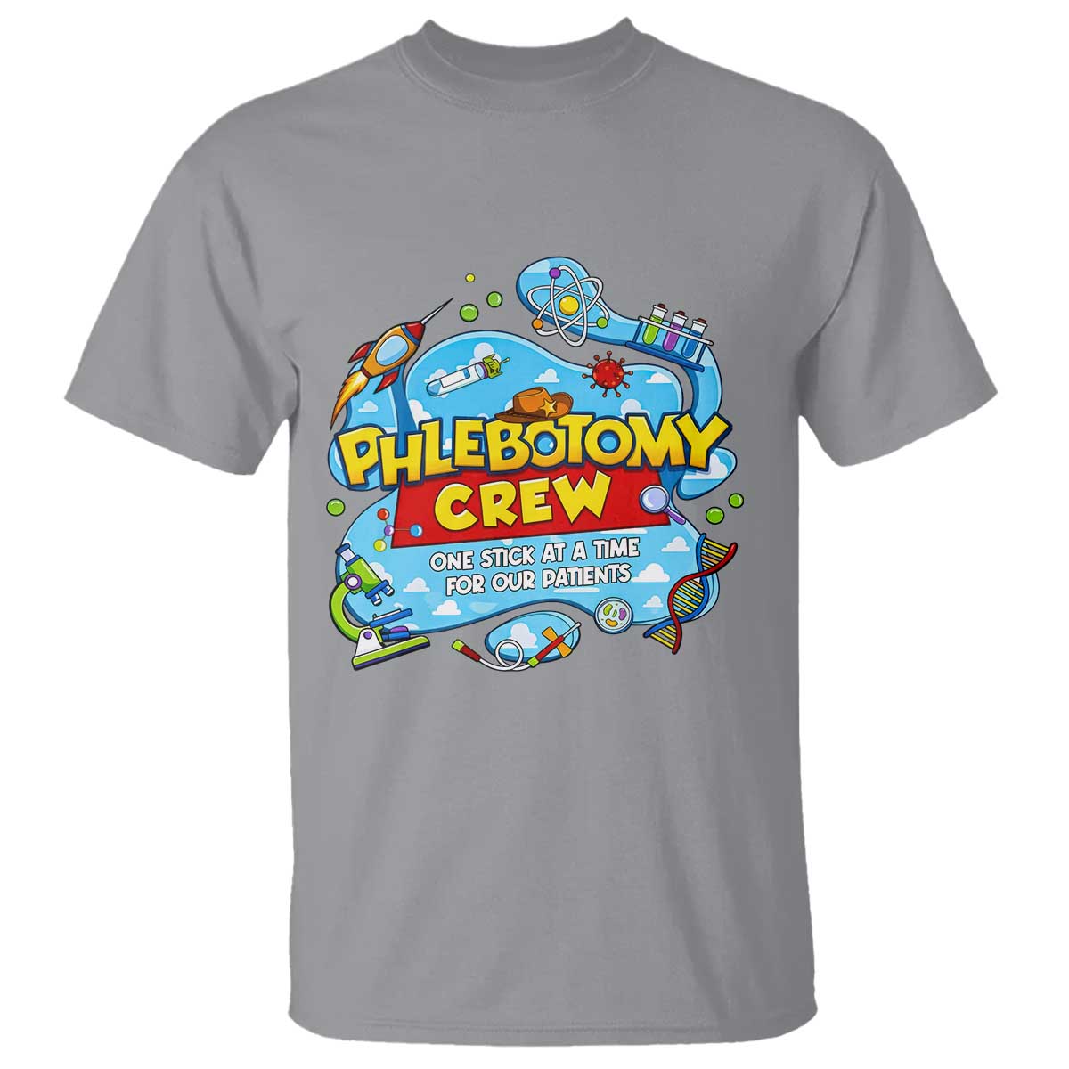 Phlebotomy Crew Lab Week 2026 T Shirt One Stick At A Time Funny Phlebotomist Healthcare Lab