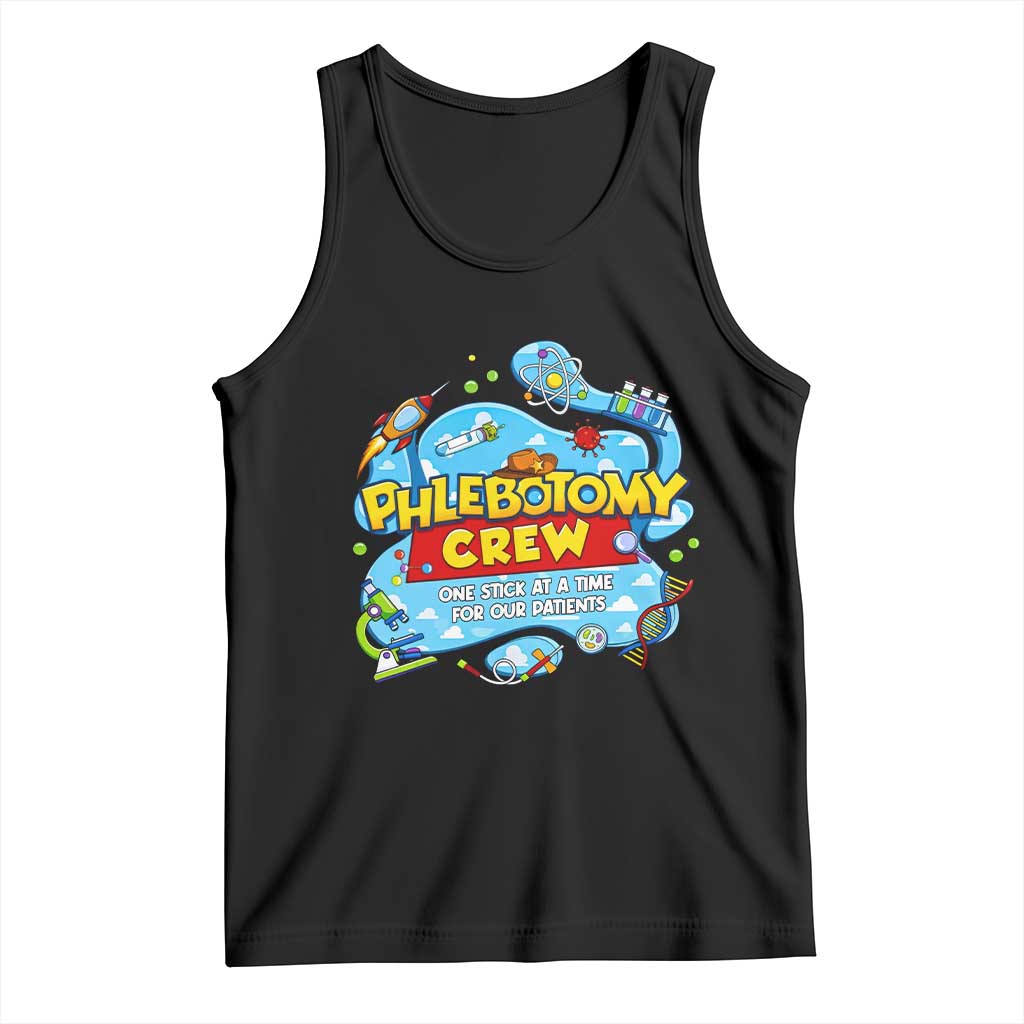Phlebotomy Crew Lab Week 2026 Tank Top One Stick At A Time Funny Phlebotomist Healthcare Lab