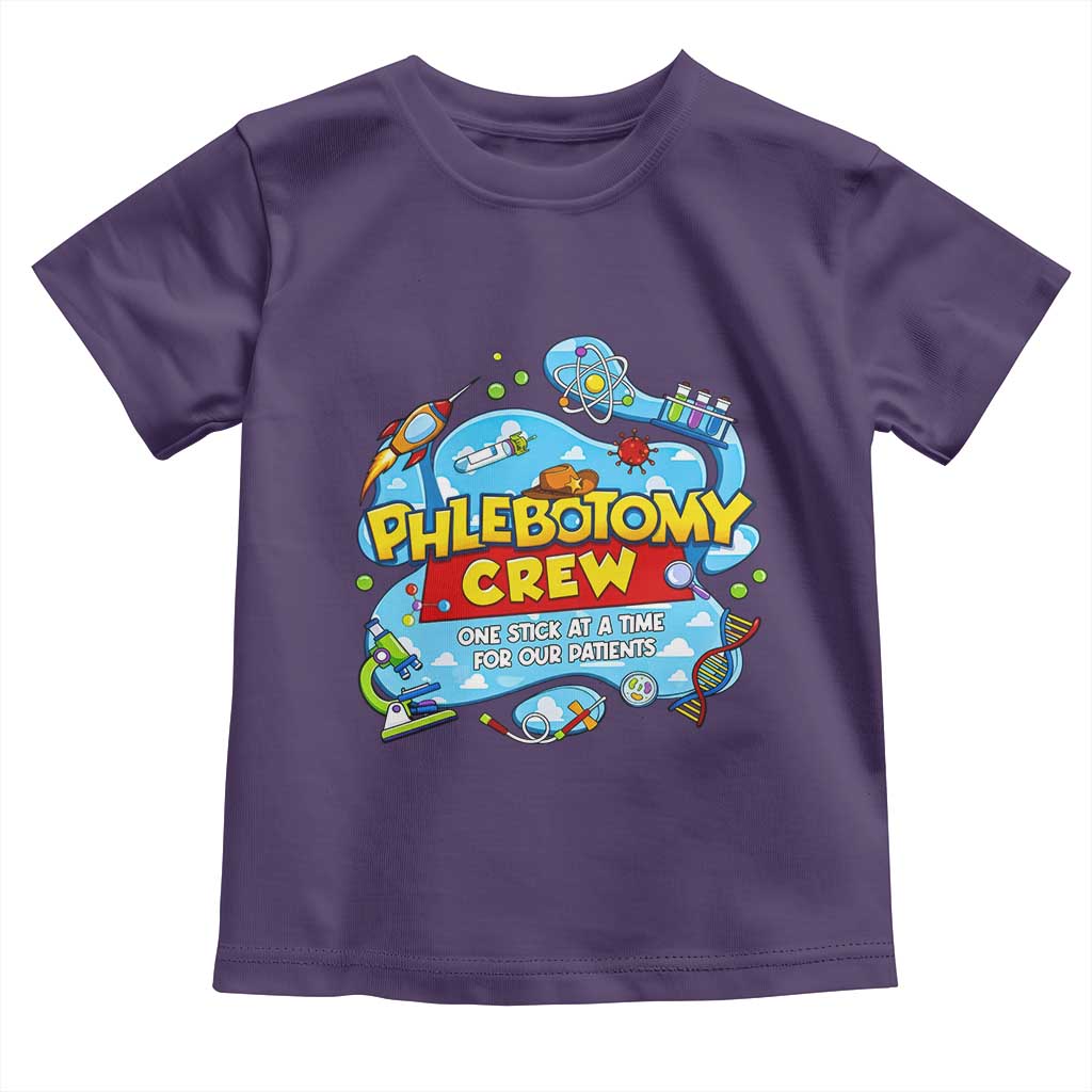 Phlebotomy Crew Lab Week 2026 Toddler T Shirt One Stick At A Time Funny Phlebotomist Healthcare Lab