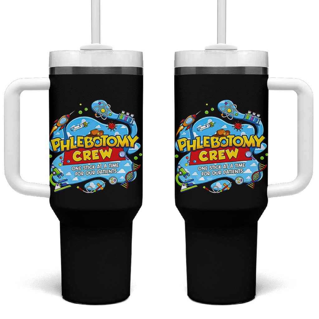 Phlebotomy Crew Lab Week 2026 Tumbler With Handle One Stick At A Time Funny Phlebotomist Healthcare Lab