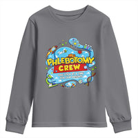 Phlebotomy Crew Lab Week 2026 Youth Sweatshirt One Stick At A Time Funny Phlebotomist Healthcare Lab