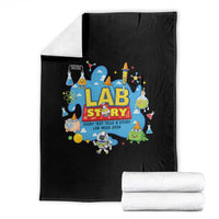 Lab Story Lab Week 2026 Celebration Throw Blanket Every Test Tells a Story Medical Lab Tech Appreciation Gift