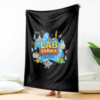 Lab Story Lab Week 2026 Celebration Throw Blanket Every Test Tells a Story Medical Lab Tech Appreciation Gift
