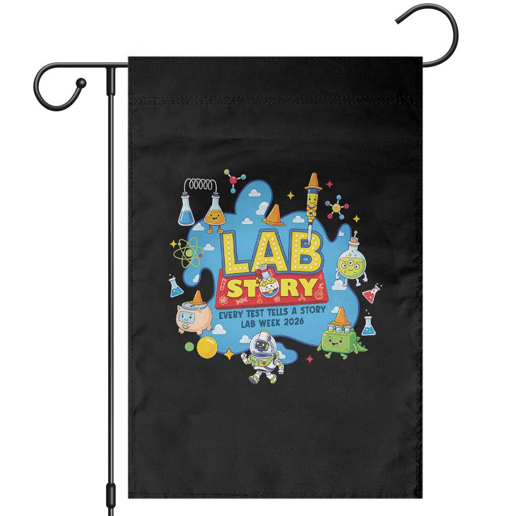 Lab Story Lab Week 2026 Celebration Garden Flag Every Test Tells a Story Medical Lab Tech Appreciation Gift