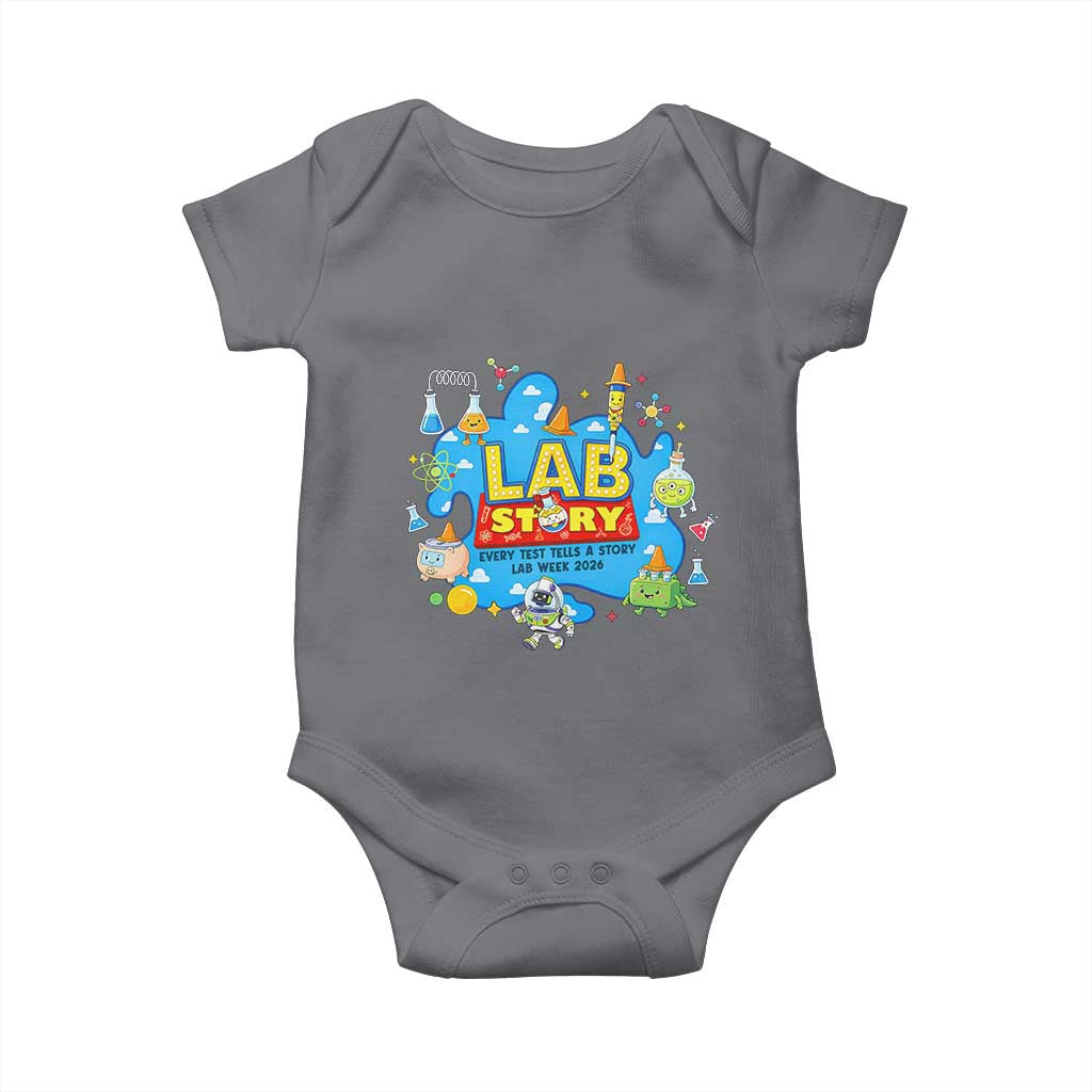 Lab Story Lab Week 2026 Celebration Baby Onesie Every Test Tells a Story Medical Lab Tech Appreciation Gift