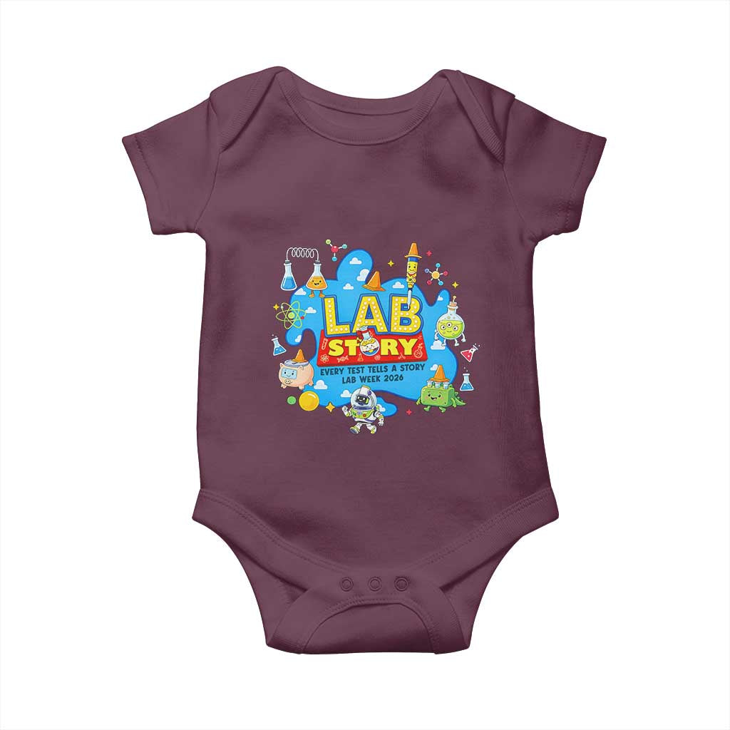Lab Story Lab Week 2026 Celebration Baby Onesie Every Test Tells a Story Medical Lab Tech Appreciation Gift