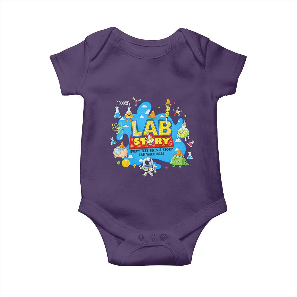 Lab Story Lab Week 2026 Celebration Baby Onesie Every Test Tells a Story Medical Lab Tech Appreciation Gift
