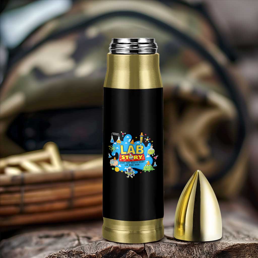 Lab Story Lab Week 2026 Celebration Bullet Tumbler Every Test Tells a Story Medical Lab Tech Appreciation Gift
