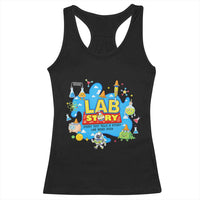 Lab Story Lab Week 2026 Celebration Racerback Tank Top Every Test Tells a Story Medical Lab Tech Appreciation Gift