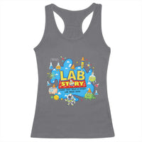 Lab Story Lab Week 2026 Celebration Racerback Tank Top Every Test Tells a Story Medical Lab Tech Appreciation Gift