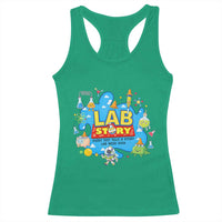 Lab Story Lab Week 2026 Celebration Racerback Tank Top Every Test Tells a Story Medical Lab Tech Appreciation Gift