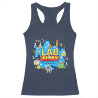 Lab Story Lab Week 2026 Celebration Racerback Tank Top Every Test Tells a Story Medical Lab Tech Appreciation Gift