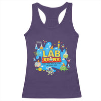Lab Story Lab Week 2026 Celebration Racerback Tank Top Every Test Tells a Story Medical Lab Tech Appreciation Gift