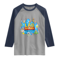 Lab Story Lab Week 2026 Celebration Raglan Shirt Every Test Tells a Story Medical Lab Tech Appreciation Gift