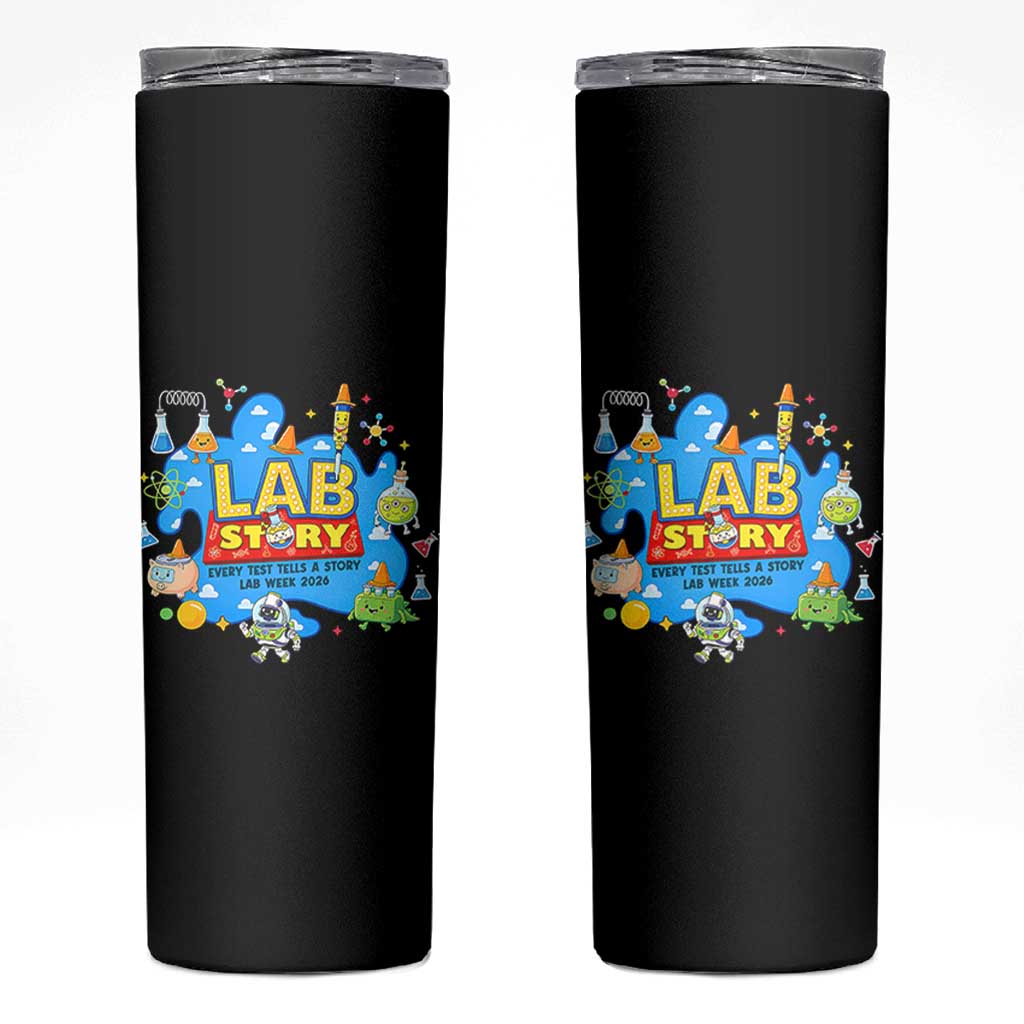 Lab Story Lab Week 2026 Celebration Skinny Tumbler Every Test Tells a Story Medical Lab Tech Appreciation Gift