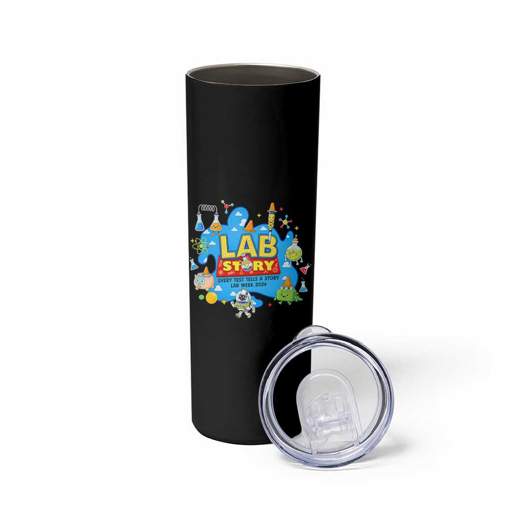 Lab Story Lab Week 2026 Celebration Skinny Tumbler Every Test Tells a Story Medical Lab Tech Appreciation Gift