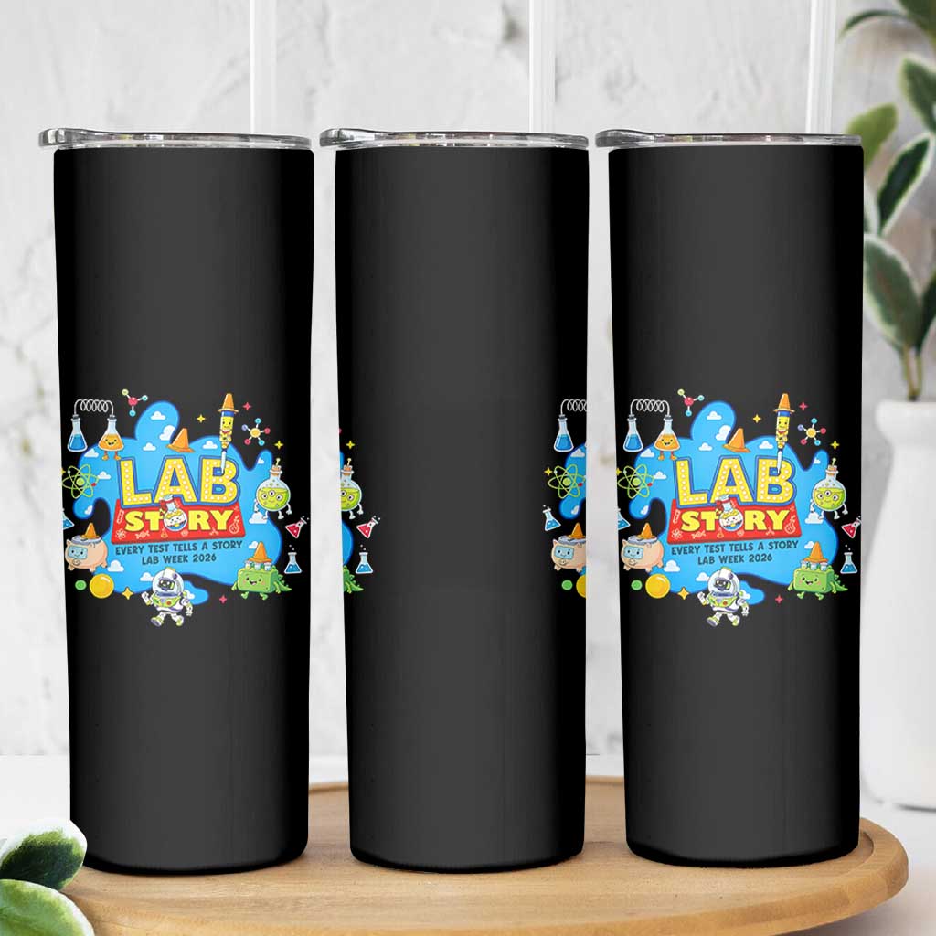 Lab Story Lab Week 2026 Celebration Skinny Tumbler Every Test Tells a Story Medical Lab Tech Appreciation Gift